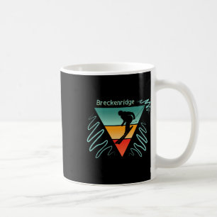 Breckenridge Colorado 90s Stil Vintage Skiing Kaffemugg
