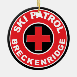 BRECKENRIDGE COLORADO ATT SKIDA SKIDAR PATRULLBERG JULGRANSPRYDNAD KERAMIK