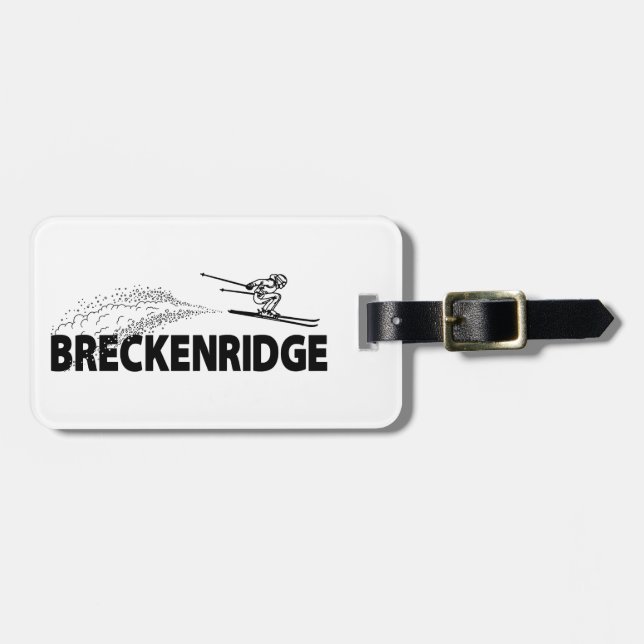 Breckenridge Colorado Backhoppare Bagagebricka (Horisontell Framsida)