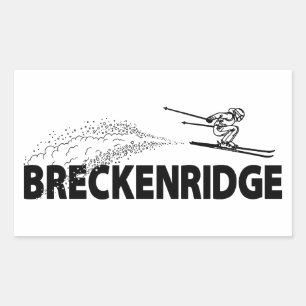 Breckenridge Colorado Backhoppare Rektangulärt Klistermärke