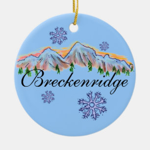 Breckenridge Colorado bergprydnad Julgransprydnad Keramik