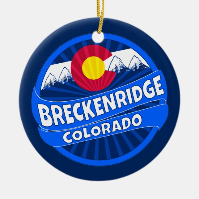Breckenridge Colorado bergsbrust ornament (Framsidan)