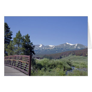 Breckenridge Colorado Bike Bridge Hälsningskort