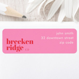 Breckenridge Colorado bosatt adressetikett Returadress Etikett