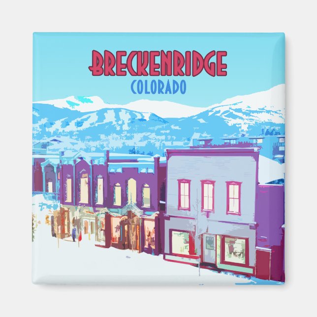Breckenridge Colorado, centrala bergen Magnet (Framsidan)