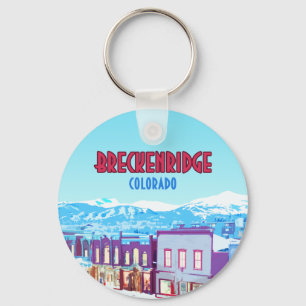 Breckenridge Colorado, centrala bergen Nyckelring