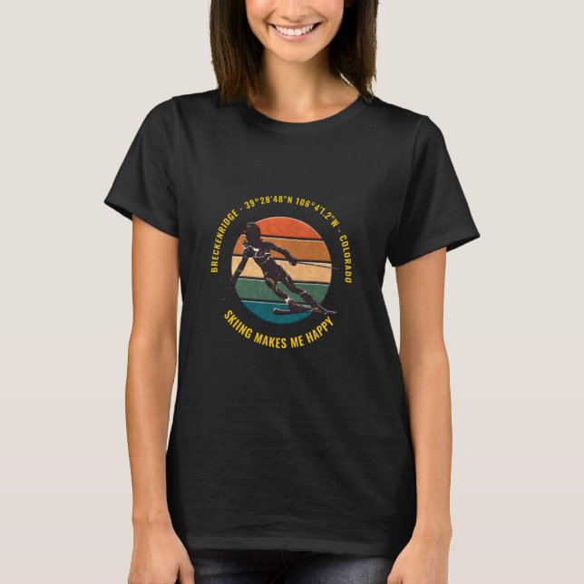 BRECKENRIDGE, Colorado Coola, Unik T-Shirt (Framsida)