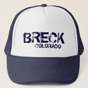 Breckenridge Colorado enkel marinblå hatt Truckerkeps