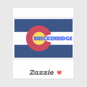 Breckenridge Colorado Flagga Klistermärken