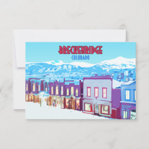 Breckenridge Colorado, Flat Card i centrala bergen