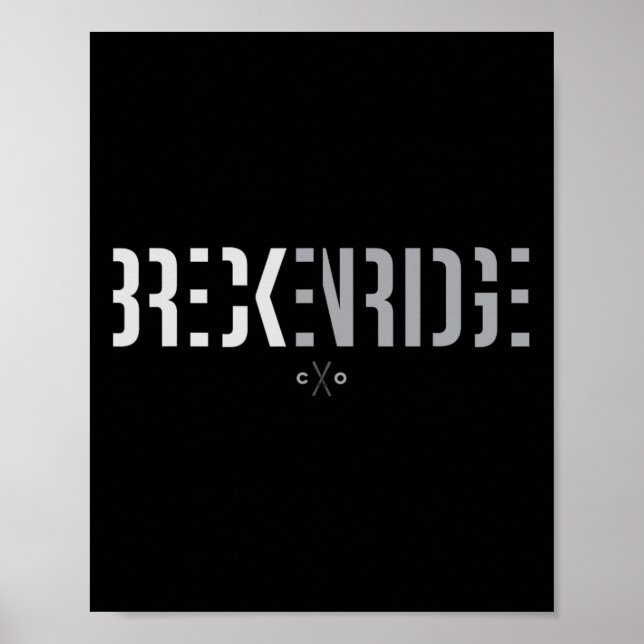 Breckenridge Colorado Graphic Ski Poster (Framsidan)