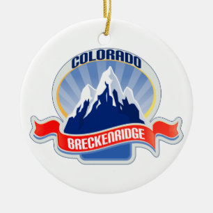 Breckenridge Colorado Julgransprydnad Keramik