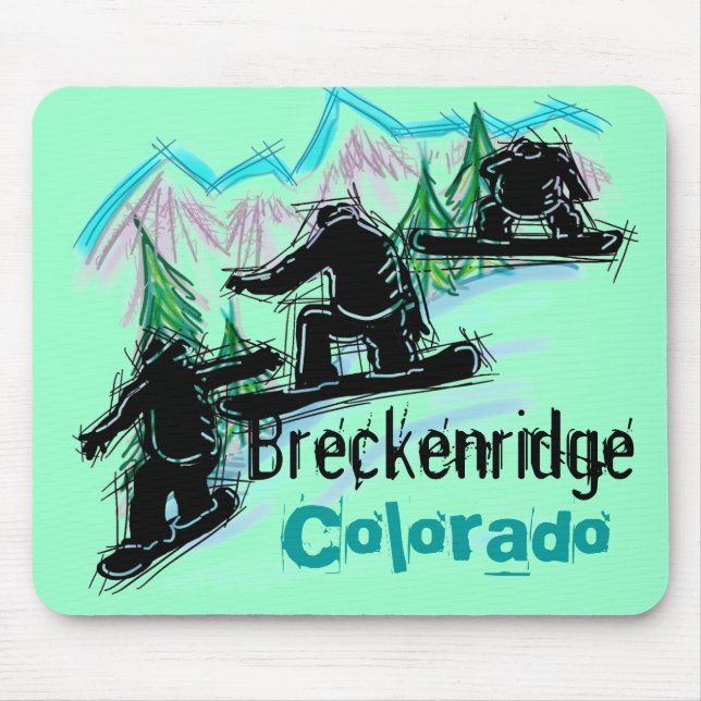 Breckenridge Colorado mousepad Musmatta (Framsidan)