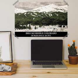 Breckenridge Colorado Pencil/Penna Illustration Poster