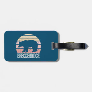 Breckenridge Colorado Retro Bear Bagagebricka