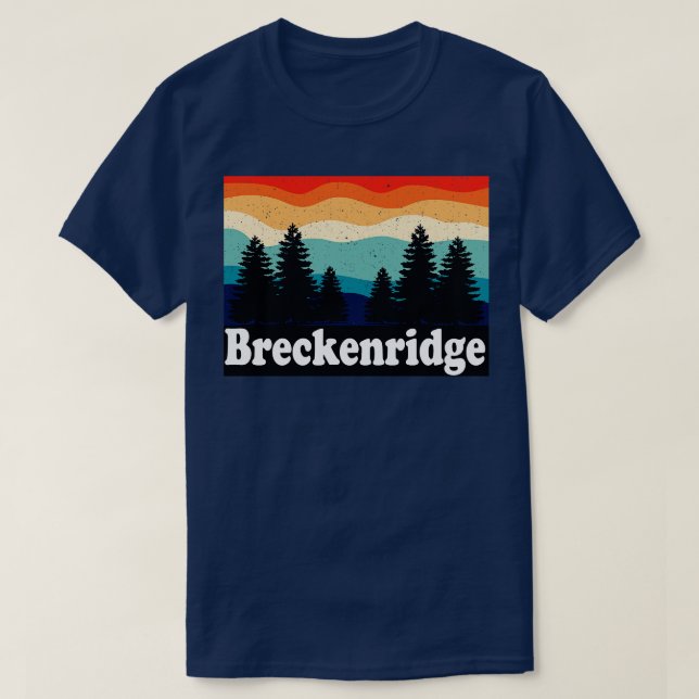 Breckenridge Colorado Retro T Shirt (Design framsida)