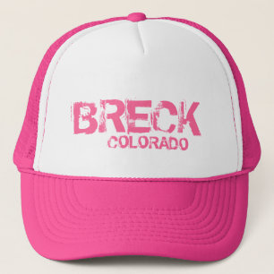 Breckenridge Colorado simple rosa hat Keps