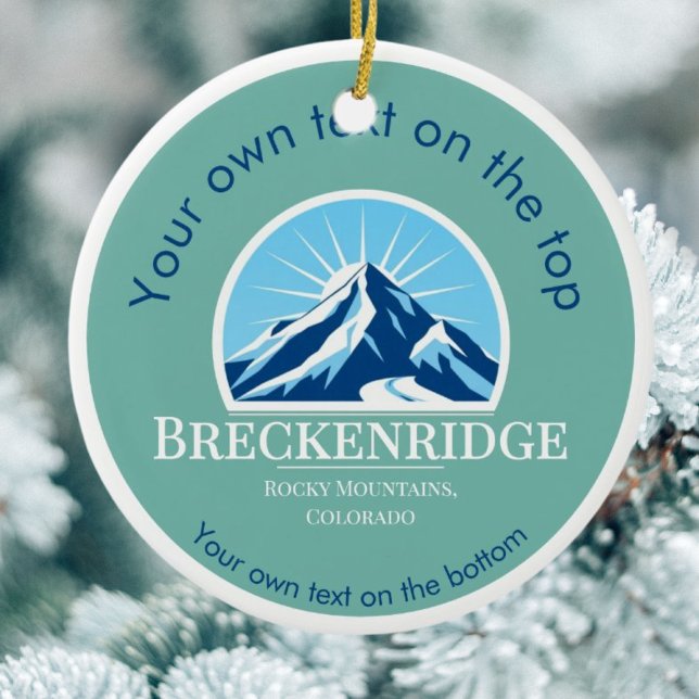 Breckenridge Colorado ski medal christmas Ornament (Skapare uppladdad)