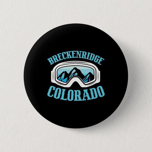 Breckenridge Colorado Ski Mountain Skiing Skier Knapp (Framsida)