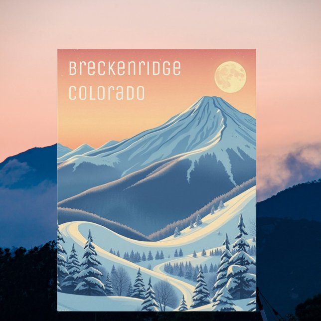 Breckenridge Colorado skidestination vykort (Skapare uppladdad)