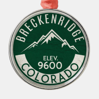 Breckenridge Colorado Skiing Julgransprydnad Metall