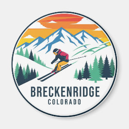 Breckenridge Colorado Skiing Travel Magnet