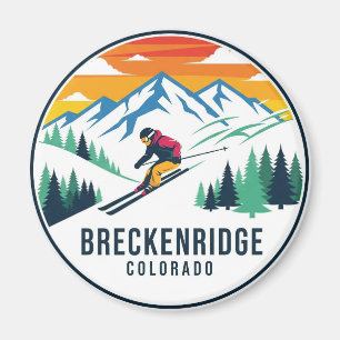 Breckenridge Colorado Skiing Travel Magnet