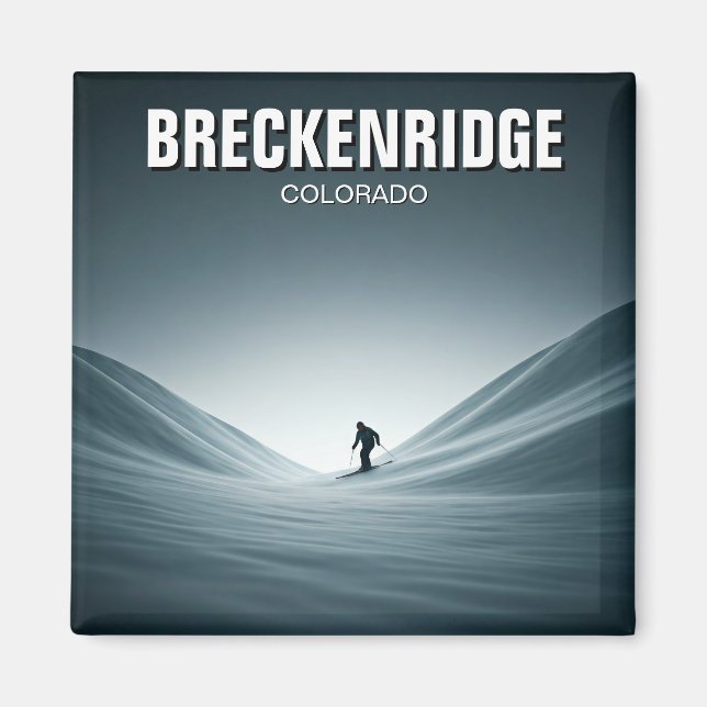Breckenridge Colorado Skiing Travel Magnet (Framsidan)