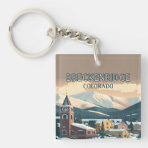Breckenridge Colorado Snö Mountain Vintage Retro