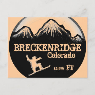 Breckenridge Colorado snowboard-vykort Vykort