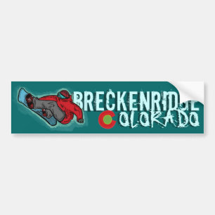 Breckenridge Colorado snowboarder bildekal