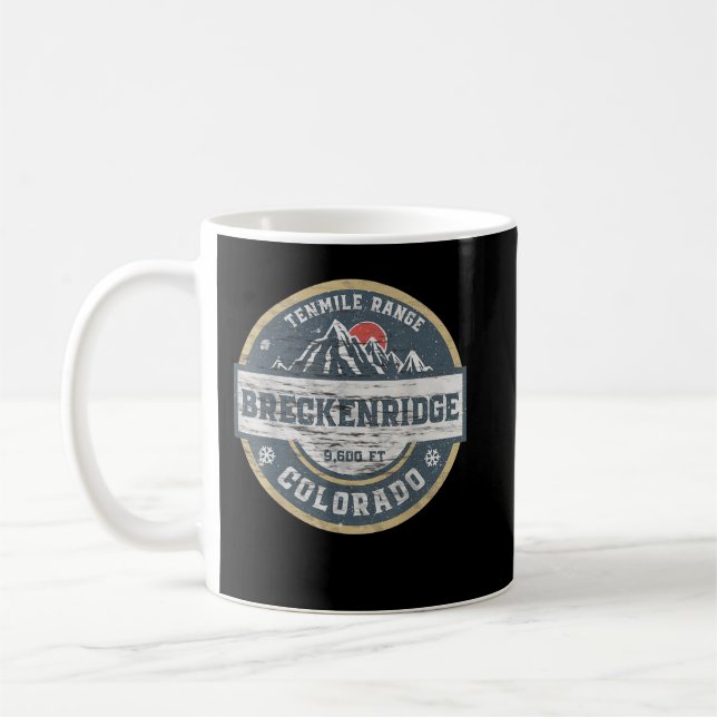 Breckenridge Colorado Tenmile Range Rocky Mountain Kaffemugg (Vänster)