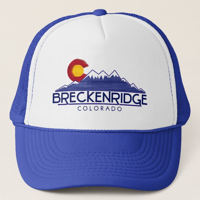 Breckenridge Colorado trä berg mössa Keps (Framsida)