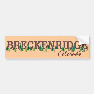 Breckenridge Colorado träd line bildekal