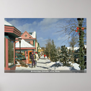 Breckenridge Colorado, USA-vinter Poster