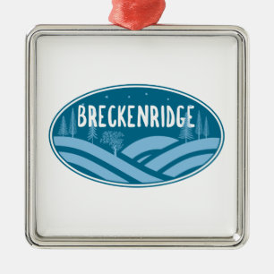 Breckenridge Colorado utomhus Julgransprydnad Metall