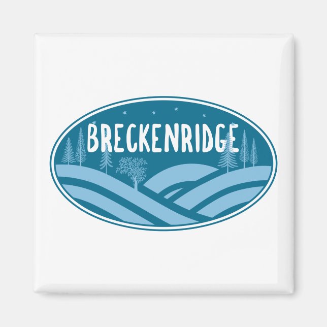 Breckenridge Colorado utomhus Magnet (Framsidan)