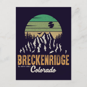 Breckenridge Colorado Vintage Retro Souvenirs 60 Vykort