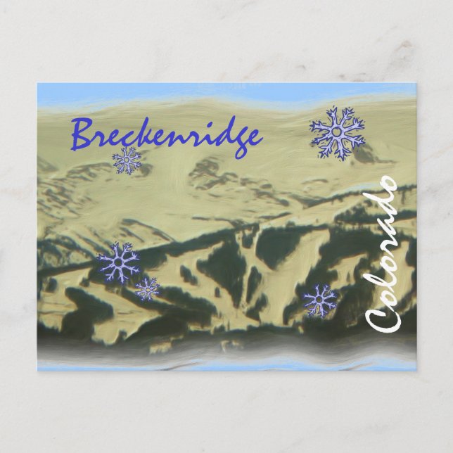 Breckenridge Colorado vycard Vykort (Framsida)