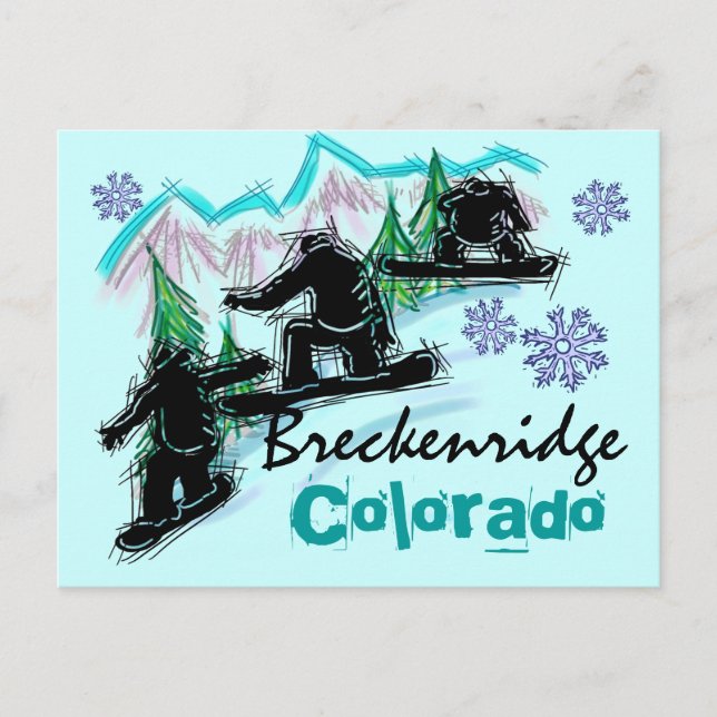 Breckenridge Colorado vycard Vykort (Framsida)