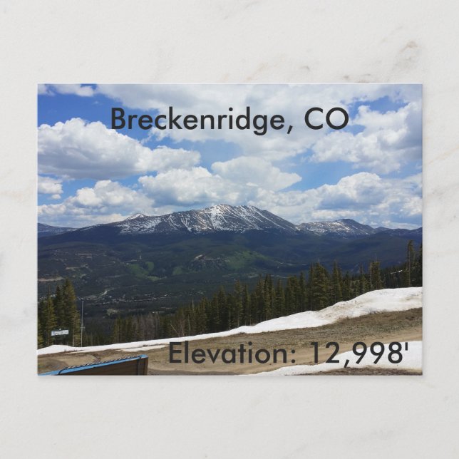 Breckenridge, Colorado-vykort Vykort (Framsida)