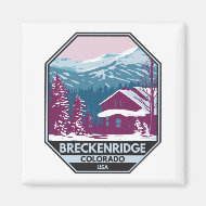Breckenridge Colorado Winter Ski Area Magnet