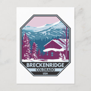 Breckenridge Colorado Winter Ski Area Vykort