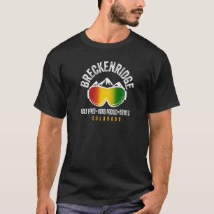 Breckenridge Rasta Reggae Colorado Ski och Snowboa T Shirt