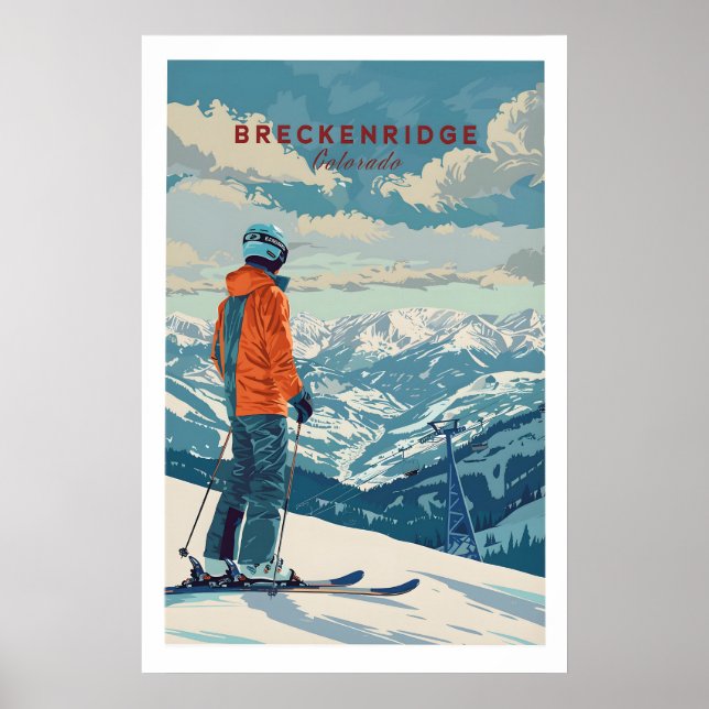 Breckenridge Resebrev - Colorado 1 Poster (Framsidan)
