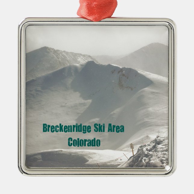 Breckenridge Ski Area, CO Julgransprydnad Metall (Framsidan)