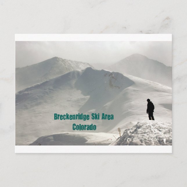 Breckenridge Ski Area, CO Vykort (Framsida)