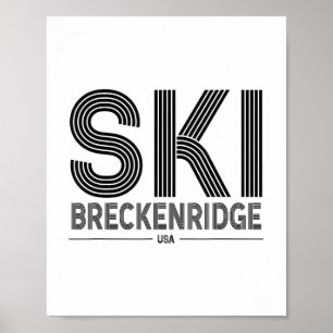Breckenridge Ski Resort Usa Rocky mountains Americ Poster