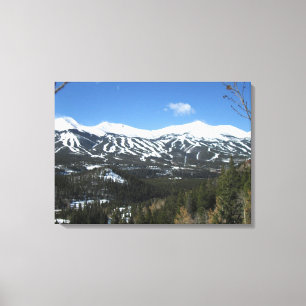 Breckenridge skidar sluttar kanfas canvastryck