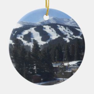 Breckenridge skidar sluttar prydnaden julgransprydnad keramik